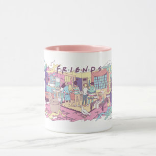 FRIENDS™ Appartement Cartoon Mok