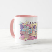 FRIENDS™ | Appartement Cartoon Mok (Voorkant links)