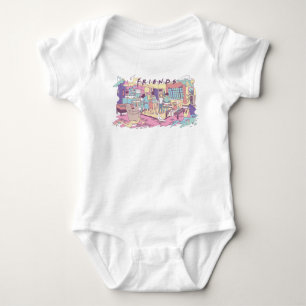 FRIENDS™ Appartement Cartoon Romper