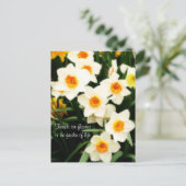 Friends are Flowers Quote Daffodils Postcard Briefkaart (Staand voorkant)