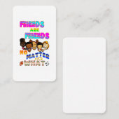 Friends Are Friends No Matter What Kortingskaartje (Voorkant / Achterkant)