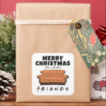 FRIENDS™ bank | Christmas Gift Label<br><div class="desc">Deze geweldige afbeelding is voorzien van de bank van FRIENDS™.</div>