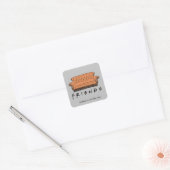 FRIENDS™ Bank Vierkante Sticker (Envelop)
