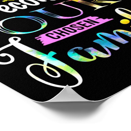 Friends Become Our Chosen Family Friendship Funny Poster (Hoek)