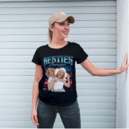 Friends Besties Bootleg Rap Retro Custom Photo T-shirt