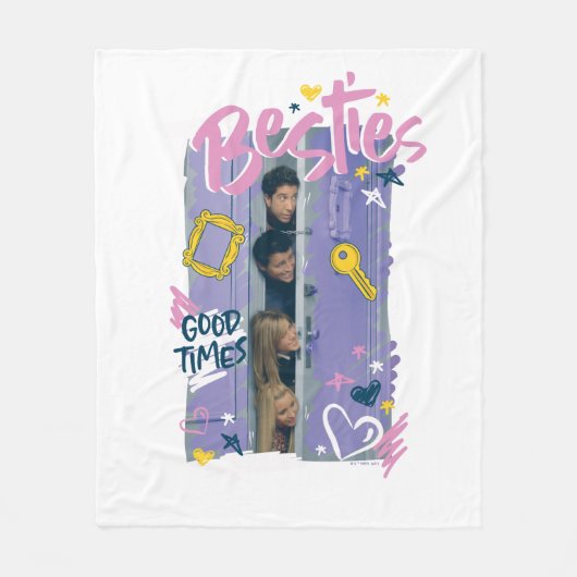 FRIENDS™ | Besties Fleece Deken (Voorkant)