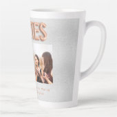 Friends besties foto roos gold Silver BFF Latte Mok (Rechts)