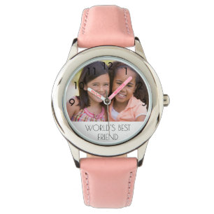 Friends BFF-fototekstmeisje Horloge