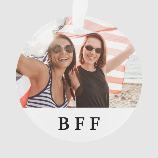 Friends BFF voor altijd foto Ornament (voorkant)