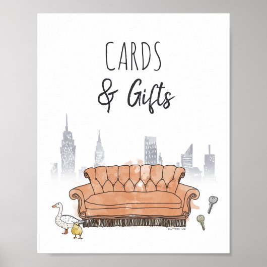 FRIENDS™ | Bruiloftsuitnodiging Kaarten & Cadeaus Poster (Voorkant)