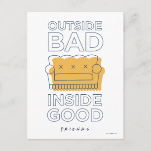 FRIENDS™ Buiten Slecht, Binnen Goed Briefkaart