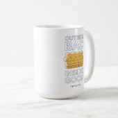 FRIENDS™ | Buiten slecht, binnen goed Koffiemok (Voorkant rechts)