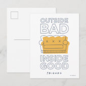 FRIENDS™ | Buiten Slecht, Inside Good Briefkaart (Voorkant / Achterkant)