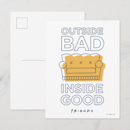FRIENDS™ | Buiten Slecht, Inside Good Briefkaart (Voorkant / Achterkant)