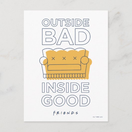 FRIENDS™ | Buiten Slecht, Inside Good Briefkaart (Voorkant)