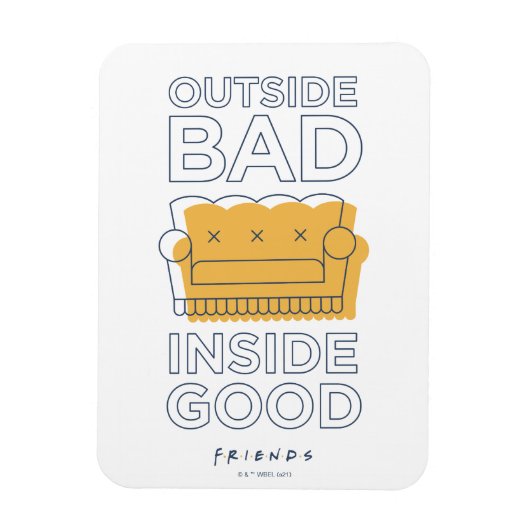 FRIENDS™ | Buiten Slecht, Inside Good Magneet (Verticaal)