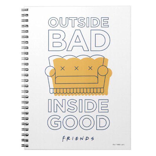 FRIENDS™ | Buiten Slecht, Inside Good Notitieboek (Voorkant)