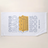 FRIENDS™ | Buiten Slecht, Inside Good Strandlaken (Voorkant)