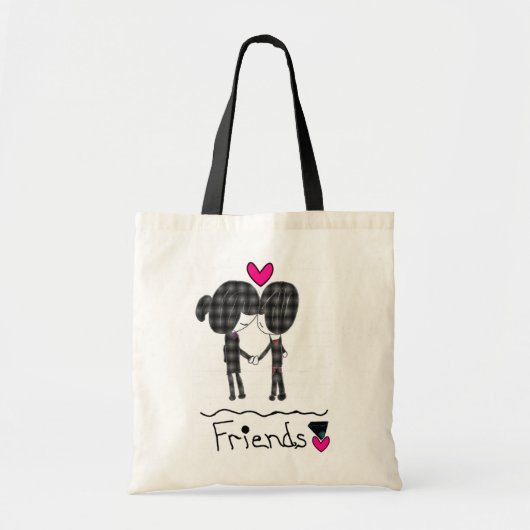 Friends Canvas tas (Voorkant)