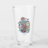 FRIENDS™ | Cartoon collage Glas (Voorkant)