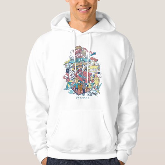 FRIENDS™ | Cartoon collage Hoodie (Voorkant)
