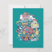 FRIENDS™ | Cartoon collage Notitiekaartje (Voorkant)