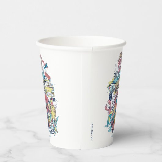 FRIENDS™ | Cartoon collage Papieren Bekers (Rechts)