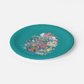 FRIENDS™ | Cartoon collage Papieren Bordje (Gekanteld)