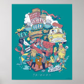 FRIENDS™ | Cartoon collage Poster (Voorkant)
