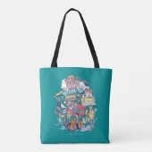 FRIENDS™ | Cartoon collage Tote Bag (Achterkant)