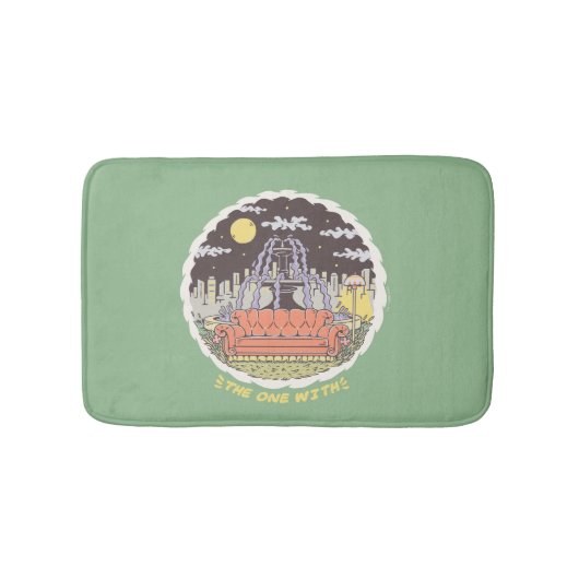 FRIENDS™ | Cartoon fontain Badmat (Voorkant)