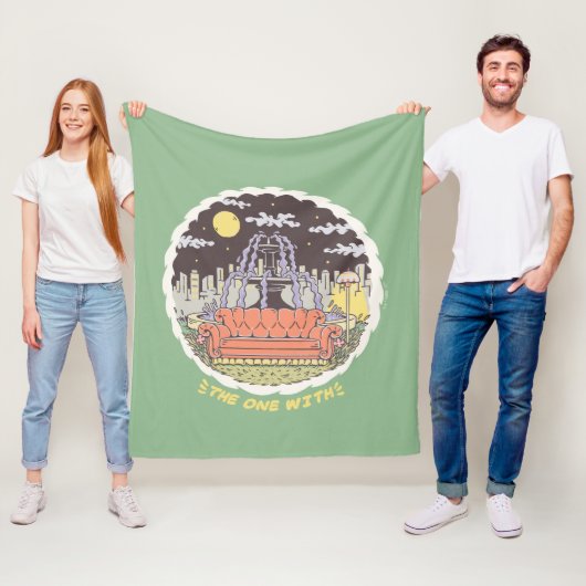FRIENDS™ | Cartoon fontain Fleece Deken (In situ)