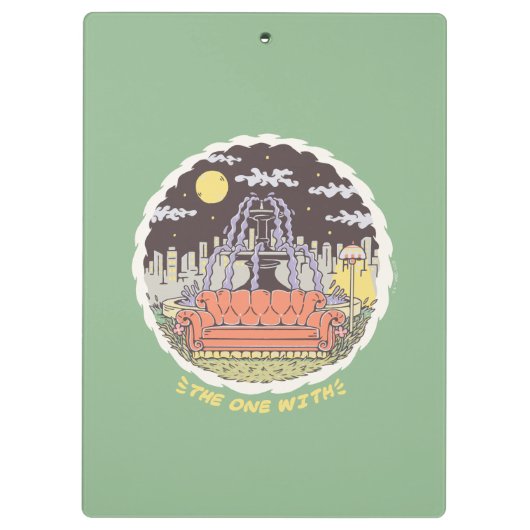 FRIENDS™ | Cartoon fontain Klembord (Achterkant)