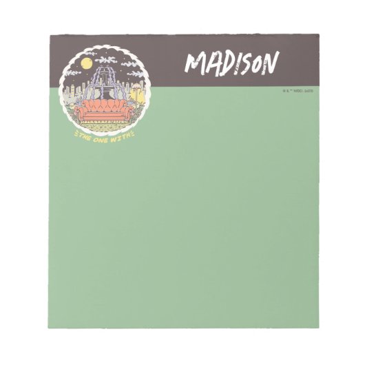 FRIENDS™ | Cartoon fontain Notitieblok (Voorkant)