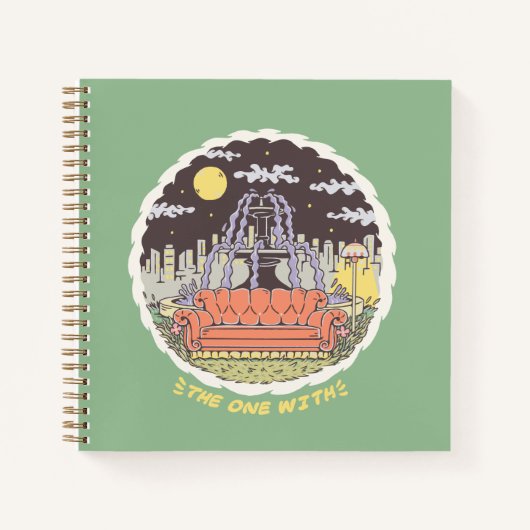 FRIENDS™ | Cartoon fontain Notitieboek (Voorkant)