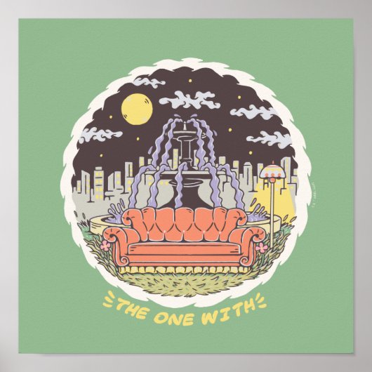 FRIENDS™ | Cartoon fontain Poster (Voorkant)