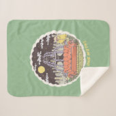 FRIENDS™ | Cartoon fontain Sherpa Deken (Voorkant (horizontaal))