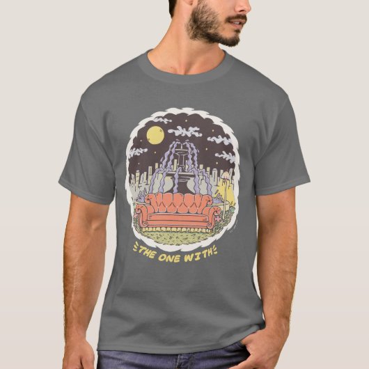 FRIENDS™ | Cartoon fontain T-shirt (Voorkant)