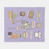 FRIENDS™ | Cartoon-pictogrammen Fleece Deken (Voorkant (Horizontaal))