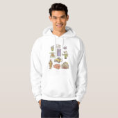 FRIENDS™ | Cartoon pictogrammen Grafisch 1 Hoodie (Voorkant volledig)