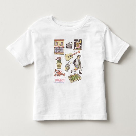 FRIENDS™ | Cartoon pictogrammen Grafisch 3 Kinder Shirts (Voorkant)