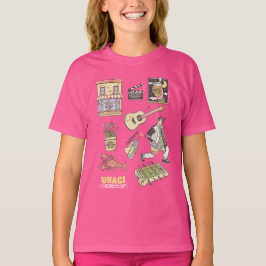 FRIENDS™ | Cartoon pictogrammen Grafisch 4 T-shirt (Voorkant)