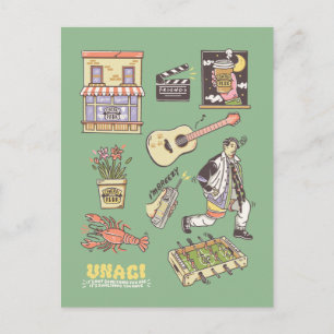 FRIENDS™   Cartoon pictogrammen Grafisch Briefkaart