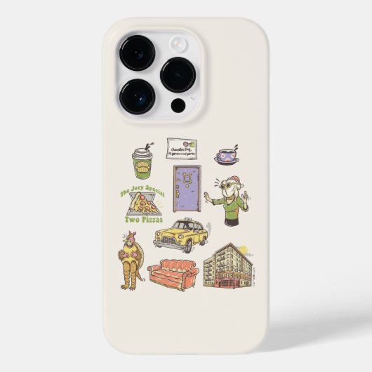 FRIENDS™ | Cartoon pictogrammen Grafisch Case-Mate iPhone Case (Achterkant)