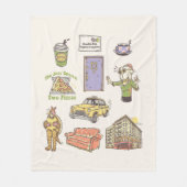 FRIENDS™ | Cartoon pictogrammen Grafisch Fleece Deken (Voorkant)