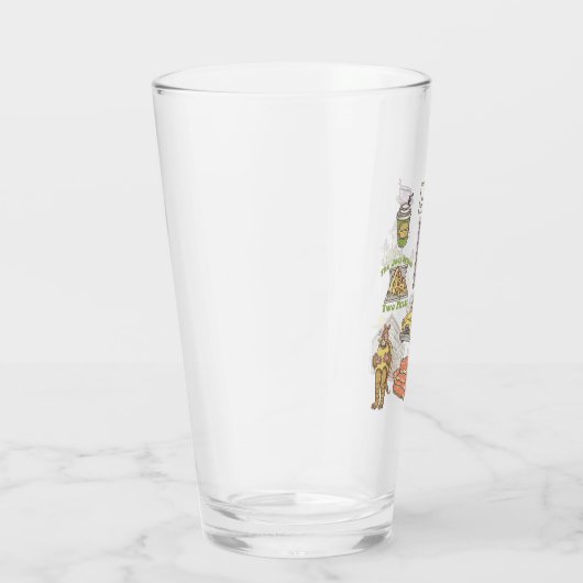 FRIENDS™ | Cartoon pictogrammen Grafisch Glas (Rechts)