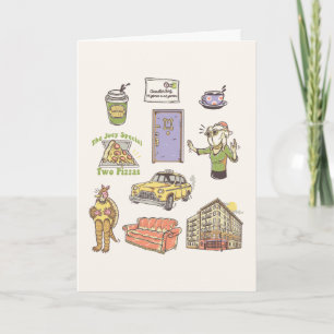 FRIENDS™   Cartoon pictogrammen Grafisch Kaart