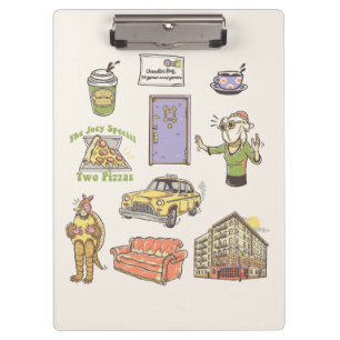 FRIENDS™ Cartoon pictogrammen Grafisch Klembord