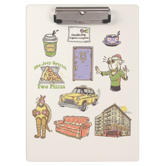 FRIENDS™ | Cartoon pictogrammen Grafisch Klembord (Voorkant)