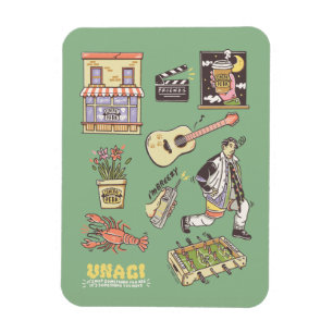 FRIENDS™   Cartoon pictogrammen Grafisch Magneet